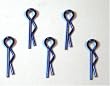 SMALL BODY CLIP 1/10 - METALLIC BLUE - 5PCS.