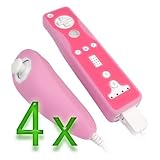 GTMax 4x Permium Protective Pink 2 Tone Silicone Skin Cover Case for Ninten ....