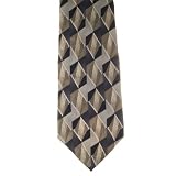 Pierre Cardin Mens Patterned 100% Silk Neck Tie Grey One Size