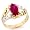 10k Gold July Birthstone Class of 2012 Graduation Ring