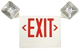Preferred Industries E1043R LED Red Exit/Emergency Combo with Battery Back-Up