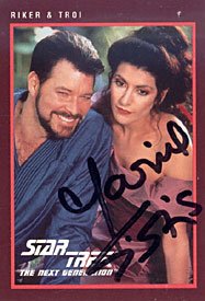 Marina Sirtis Autographed / Signed 1991 Paramount No.272 Star Trek Card