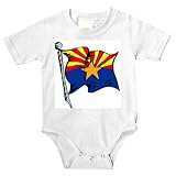 Onesie with Arizona, state, flag