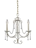 Landmark 413-AS Cambridge 3-Light Chandelier, 18-Inch, Antique Silver
