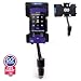 GOgroove FlexSMART Signal Intensifying FM Transmitter and Mount for Samsung Galaxy 4.0 Android Player , SONY Walkman Video S series, Microsoft Zune HD MP3 Players and More