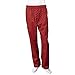 Chef Code Baggy Chef Pants with Cargo Pockets, Elastic Waist CC220 (Checkered Red, 2XL)