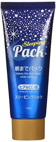 Japan Hyaluronic Acid Sleeping Gel Mask Moisturize Sleeping Pack Overnight Rinse Off (3.5 Oz)