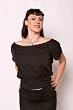 Switchblade Stiletto Metal Studded Black Top Small - XL