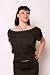 Switchblade Stiletto Metal Studded Black Top Small - XL