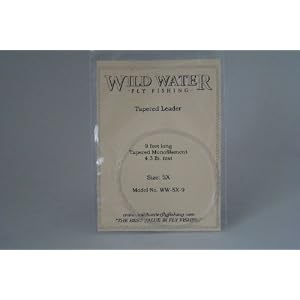 Wild Water Fly Fishing Tapered Leader-5X