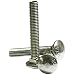 Zinc Plated Steel Carriage Bolt, Oval Head, 5/16"-18, 1" Length (Pack of 125)