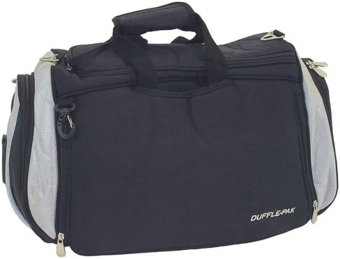 NuSport DufflePak and Backpack, Black/Silver