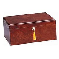 Quality Importers Milano 75-100 Cigar Humidor, Rosewood