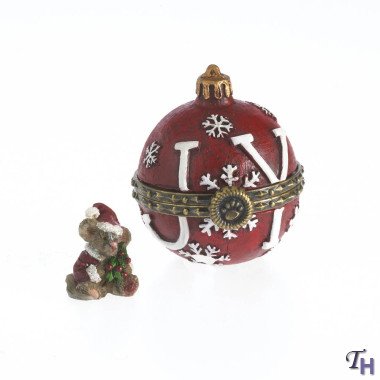 Boyds Holiday Treasure Box – Joy’s Christmas Ornament with Spruce McNibble