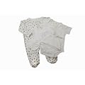 Baby Unisex Cream Bear Design 5 Piece Gift Set (Babygro, Bib, Vest, Mittens, Hat)