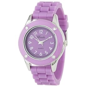 Breda Womens 2282_purple Whitney Rhinestone Jelly Sport Watch