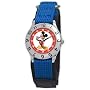 Disney Kids' D001S501 Mickey Mouse Time Teacher Blue Velcro Watch