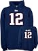 Tom Brady New England Patriots Navy Youth Jersey Name and Number Hooded Sweatshirt