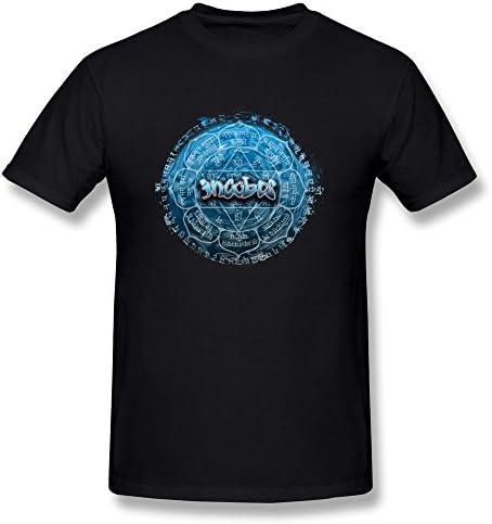 RBKING Men's Incubus Band Blue Logo T-shirt L Black