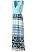 Zattcas Womens Bohemian Sleeveless V neck Empire Waist Striped Maxi Dress
