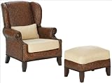 Zocalo Montego Bay Wingback Chair and Ottoman 2841