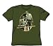 Andy Griffith - Gone Fishing - Adult Military Green S/S T-Shirt For Men