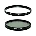 Opteka 77mm High Definition Circular Polarizing + UV (0) Ultra Violet Haze Multi-Coated Glass Filter Kit