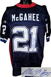 Willis McGahee Autographed/Hand Autographed/Hand Signed Buffalo Bills Reebok Authentic Blue Jersey