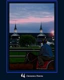 Linda Shier Twin Spires of Churchill Downs 13 x 19 with Single Mat