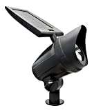 Paradise GL23440BK Cast Aluminum Solar Spot Light with Four White LED's, Black