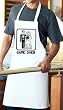 GAME OVER Funny Married Bride Groom Butcher Apron