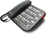 Telefunken TF 401 EUO  Schnurgebundenes Großtastentelefon mit 3 Direktwahltasten