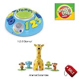 Smart Step! Games Bundle - Set of 2 Learning Games: 1-2-3 Stomp! And Animal Scramble - Wild Planet Toys