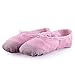 LONSOEN Ballet Slipper Shoes Split-Sole Dance Flat for Girls (Toddler/Little Kid/Big Kid), SHC551 Pink CN28