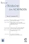 Revue Histoire des sciences, T 64 (1/2011): Varia