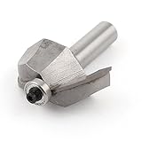 uxcell 面取りルータービット 12.7mmシャンク径 38mm切削直径 シルバートーン