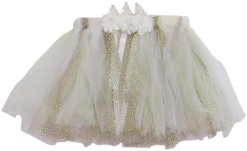 Miss Princess Ivory Lattice Stripe Tutu