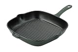 Chasseur Cast Iron 26cm Square Grill Pan Racing Green