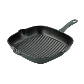 Chasseur Cast Iron 26cm Square Grill Pan Racing Green