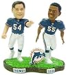 Miami Dolphins Seau & Thomas Forever Collectibles Bobble Mates - Football Sports Merchandise
