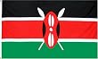 Kenya National Country Flag - 3 foot by 5 foot Polyester (New)