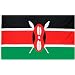 Kenya National Country Flag - 3 foot by 5 foot Polyester (New)
