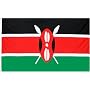 Kenya National Country Flag - 3 foot by 5 foot Polyester (New)