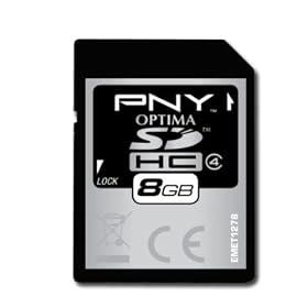 PNY - SD8GBHC4OPTSON-EF - Carte m�moire SDHC avec Movie download offer - Class 4 - 8 Go
