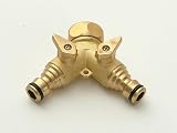 Rehau Brass Dual Tap Connector