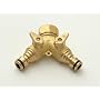 Rehau Brass Dual Tap Connector