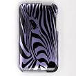 Premium Designer Hard Crystal Snap-on Case for Apple iPod Touch 2, 3, 3rd Generation 8GB, 32GB, 64GB - Cool Safari Purple Zebra Full Face Print