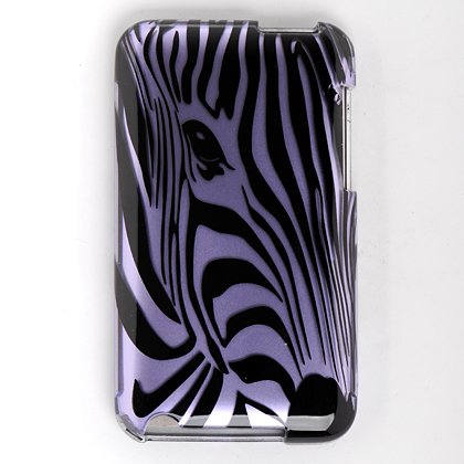 (FunkyPurple Zebra) Zebra Snap On Case for Itouch 2nd and 3rd generation Ipod Touch 8G 16G 32GB 64GB