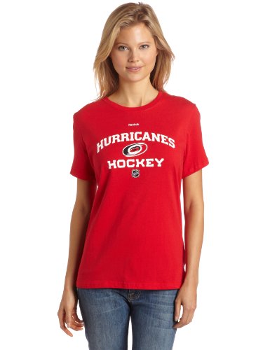 NHL Women's Carolina Hurricanes Authentic Progression Team Short Sleeve Basic Tee (Red, Medium)