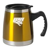 University of Northern Iowa - 16-ounce Squat Travel Mug Tumbler - Gold